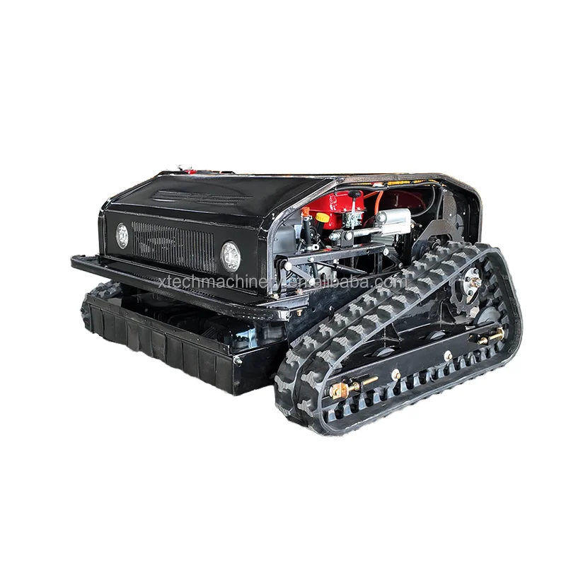 Fast Selling Industrial Mini Crawler Lawn Mower Wireless Remote Control 190cc 4-Stroke Gasoline Engine 5.5HP Garden Farm Use